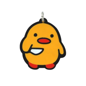 Portachiavi NFC Anatra Aggressiva – Biglietto da Visita Digitale Senza App con Sito Personale – Condividi Contatti, Social e Link con un Tocco – Compatibile iPhone Android